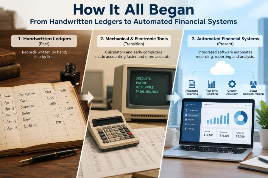 ๐ฐ How It All Began: From Handwritten Ledgers to Automated Financial Systems