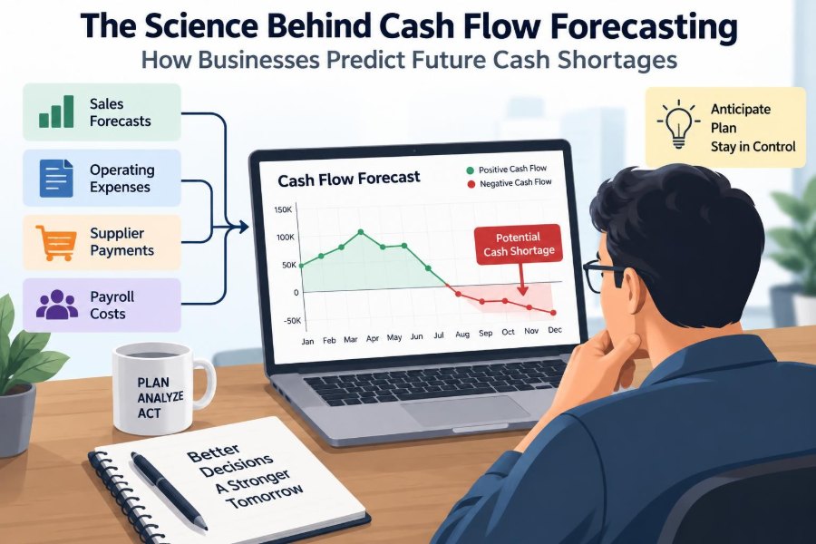 💰 The Science Behind Cash Flow Forecasting: How Businesses Predict Future Cash Shortages