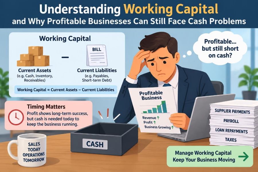 💰 Understanding Working Capital and Why Profitable Businesses Can Still Face Cash Problems