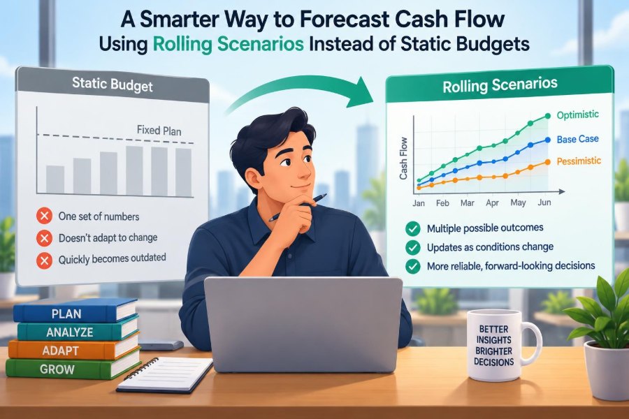 ๐ฐ A Smarter Way to Forecast Cash Flow Using Rolling Scenarios Instead of Static Budgets