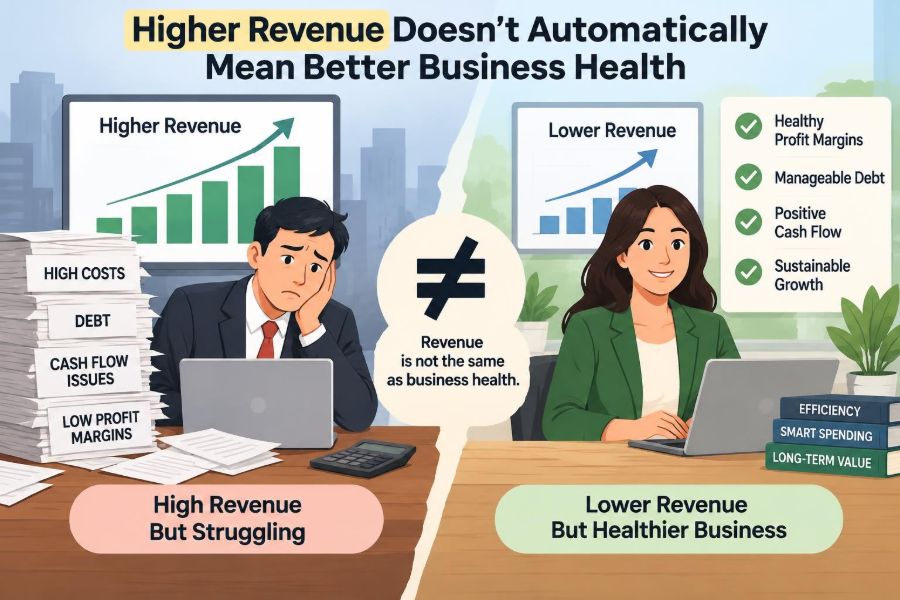 💰 Debunking the Myth That Higher Revenue Automatically Means Better Business Health