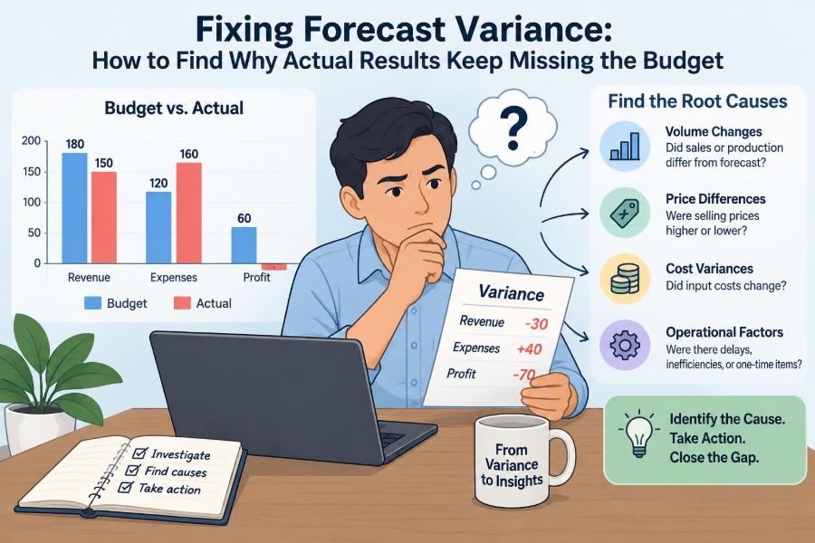 💰 Fixing Forecast Variance: How to Find Why Actual Results Keep Missing the Budget