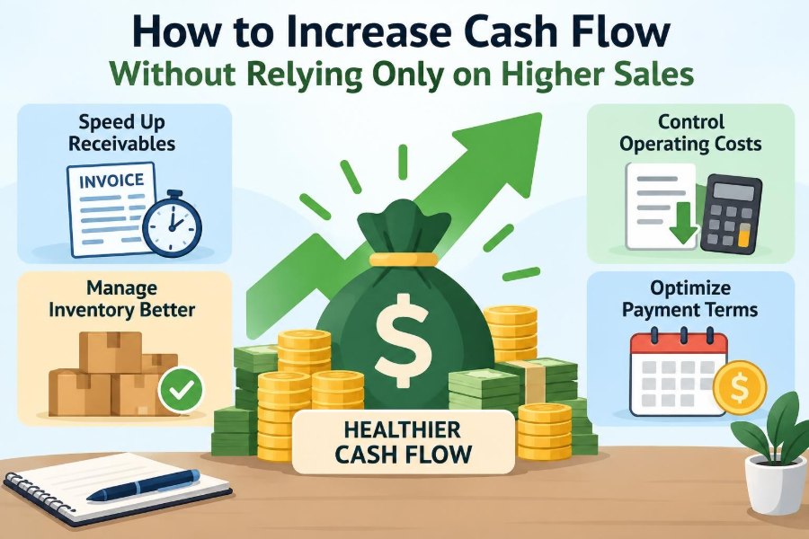 💰 How to Increase Cash Flow Without Relying Only on Higher Sales