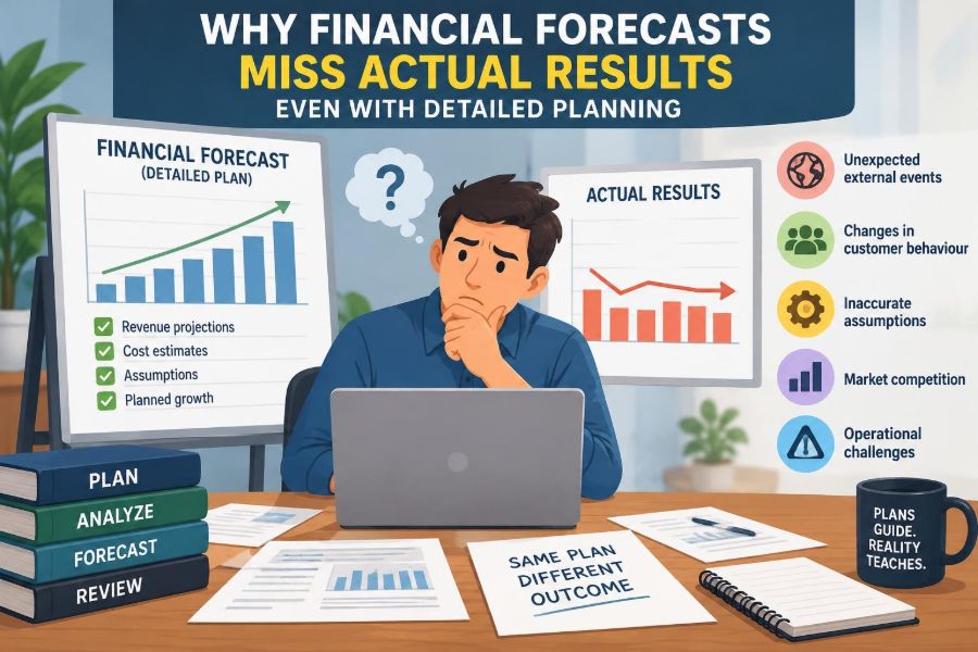 💰 Reasons Why Financial Forecasts Miss Actual Results Even with Detailed Planning