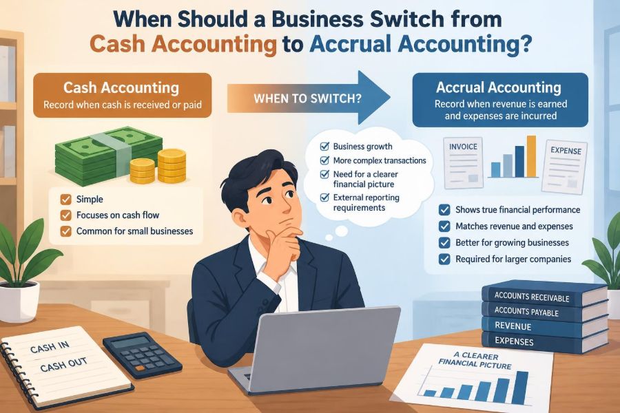 💰 When Should a Business Switch from Cash Accounting to Accrual Accounting?