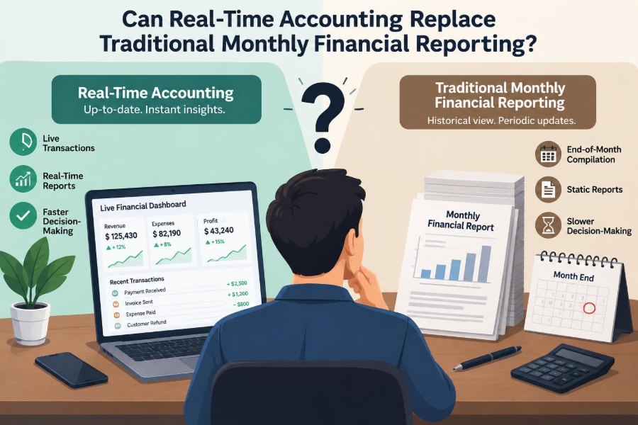 💰 Whether Real-Time Accounting Can Replace Traditional Monthly Financial Reporting